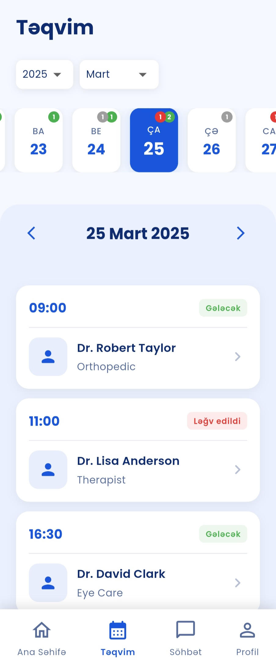 TeleTebib app secondary view